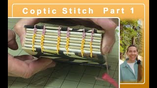 Coptic Stitch Bookbinding Part 1  Creating the Cover [upl. by Nolyag614]