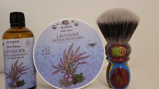 Wet shaving Frank shaving G7 shaving brush  Elysian  Lavander Extraorinaire  Blackland Vector [upl. by Imef]