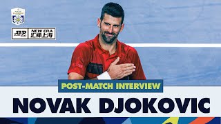 quotI Came With The Desire To Fight For 100 Titlesquot  Djokovic Interview After SemiFinal [upl. by Nnateragram]