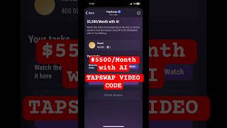 5500Month with AI Tapswap Code Today  Tapswap Code Crypto Airdrop 5500Month with AI [upl. by Neit]