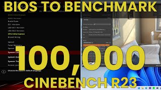 100191 Cinebench R23 From BIOS to Benchmark [upl. by Atinod892]