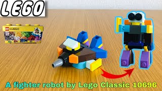 Lego Classic 10696 assembling to a fighter robot 150 [upl. by Yrffej]