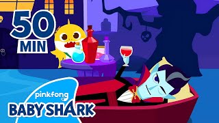 Baby Shark Visits Spooky Vampires Mansion  Compilation  Halloween Story  Baby Shark Official [upl. by Navarro101]