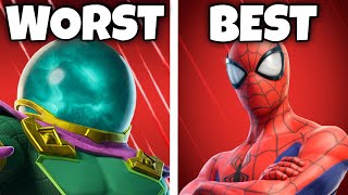 Ranking EVERY Marvel Skin in Fortnite Worst to Best [upl. by Dey]