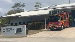 RUMBLER QFRS 516J 1529QF Responding To AFA  Vegetarian Fire From Chermside Fire Station [upl. by Latsyrd]