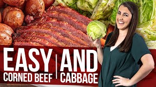 Easy Corned Beef and Cabbage Stovetop or Slow Cooker [upl. by Arannahs]