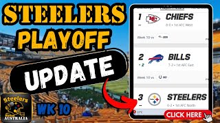 Steelers PLAYOFF Update NFL playoff scenarios and AFC North Talk [upl. by Olraced]