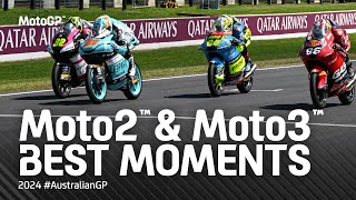 Best Moto3™ amp Moto2™ Moments 🌶️  2024 AustralianGP [upl. by Irma]