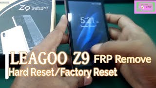 LEAGOO Z9 Hard resetfactory reset and remove frp with gmail leagoo care [upl. by Anyek]