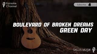 Boulevard Of Broken Dreams  Green Day  Acoustic Karaoke [upl. by Handal]