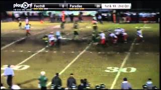 Foothill QB 15 Ryan Pollard 24 Yard Pass TD to WR 5 Davis Kepon [upl. by Ailb]