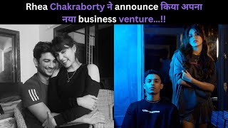 Rhea Chakraborty announces her new business venture… Bollywood Chronicle [upl. by Myrvyn654]