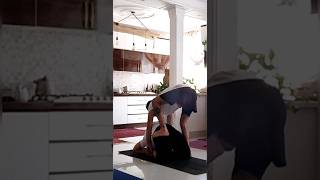 yoga back bend [upl. by Bocyaj]