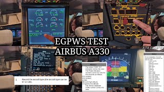 57 GPWS System Test Airbus A330 [upl. by Tnomad606]