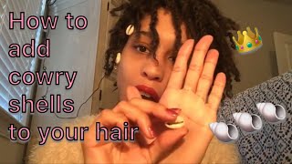 How To Put A Cowry Shell In Locs [upl. by Adnuhsed]