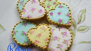 Flood Filling Biscuits with Icing Tutorial [upl. by Leirbag]