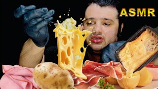 ASMR RACLETTE AVEC DES MEILLEURES FROMAGE BIEN FONDU  EATING SOUND [upl. by Fitzgerald]