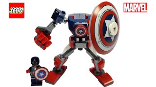 LEGO Marvel Super Heroes 76168  Captain America Mech Armor Speed build [upl. by Eerased527]