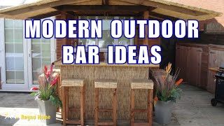 Stylish Outdoor Bar Design Ideas Modern Outdoor Bar Ideas [upl. by Annaili]