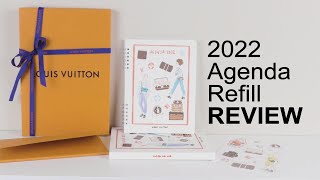 Louis Vuitton 2022 Office Weekly Agenda Refill UNBOXING and REVIEW [upl. by Esmaria934]