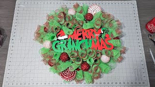 thegrinch Diy the grinch Christmas Wreath [upl. by Brindell]