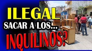 Es ilegal sacar a los inquilinos  Cómo sacar a un inquilino de tu propiedad [upl. by Orlina97]