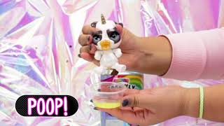 Poopsie Slime Surprise  Sparkly Critters Bougie Poops  Hora do Slime de Unicórnio [upl. by Tessil]