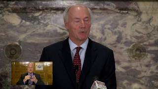 Governor Hutchinson News Conference on Arkansas Work Requirement [upl. by Beatriz]