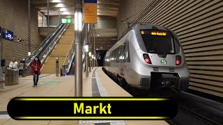 SBahn Station Markt  Leipzig 🇩🇪  Walkthrough 🚶 [upl. by Ringo]