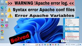 solved Syntax error Apache conf files wamp [upl. by Nasia]