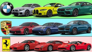 Famous Car Brands amp Models [upl. by Seditsira140]