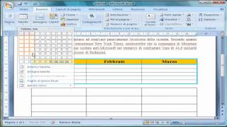 Corso Nuova Ecdl  Come costruire tabelle con Word 2007  tutorial Barletta [upl. by Lewse]