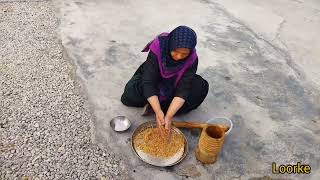 The cooking of a village village woman that you have never seen before life iran nomads [upl. by Donegan]