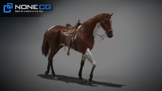 Animated Horses 3DS Max [upl. by Annej]