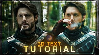 3D TEXT TUTORIAL \  Alight Motion   XML preset [upl. by Treharne775]