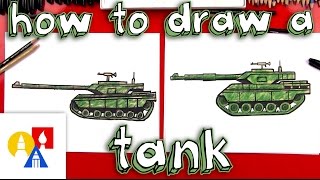 How To Draw A Realistic Tank [upl. by Alolomo445]