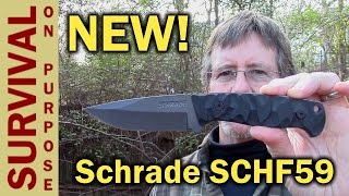 Schrade SCHF59 Full Tang Carbon Steel Knife Review [upl. by Mobley]