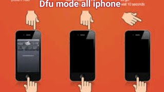 how to enter DFU MODE all iphone 6s 7 8 x xr xs 11pro 12 12 pro dfu mode إدخال الأيفون وضعية [upl. by Adnerak117]