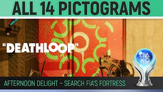 Deathloop  All 14 Pictogram Locations 🏆 Fristad Rock  Afternoon Delight  Walkthrough Guide [upl. by Pippo]