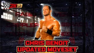 WWE 2K19 Chris Benoit Updated Moveset [upl. by Naej996]