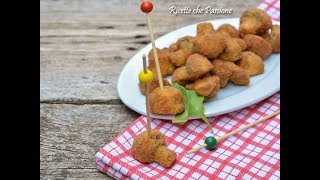 Funghi champignon impanati e fritti [upl. by Paulette]