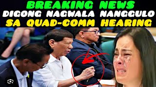 NAGWALA SI DIGONG NANGGULO SA QUADCOMMHEARING PINAGTULUNGAN AWATIN raffytulfoinaction [upl. by Leahcimdivad]