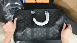 Louis Vuitton LV Keepall Bandoulière 55 [upl. by Cointon322]