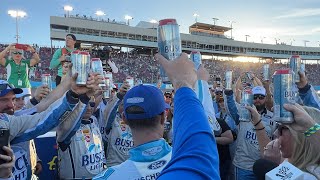 Emotional Kevin Harvick Raises a Farewell Toast With Family amp Team at Phoenix [upl. by Namlaz]