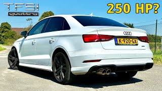 AUDI A3 20 TFSI STAGE 1  REVIEW on AUTOBAHN [upl. by Accissej]