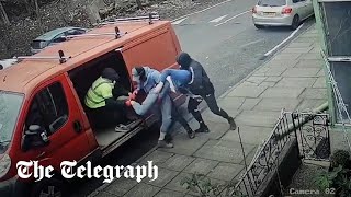 Shocking moment a kidnap is caught on camera in West Yorkshire [upl. by Skell]