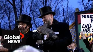 Groundhog Day 2024 Punxsutawney Phil predicts an early spring [upl. by Valida]