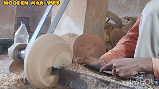 Woodturning a Huge Block of Plywood  The Wood That’s Been Blowing Everyone’s Mind wood [upl. by Darahs]