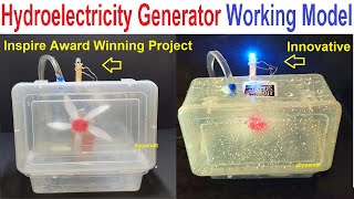 hydro electricity generator working model for school science exhibition  innovative  DIY pandit [upl. by Innig]