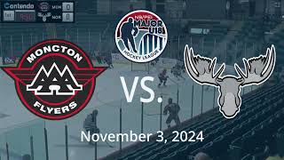 Moncton Flyers vs Northern Moose [upl. by Ahseyd]